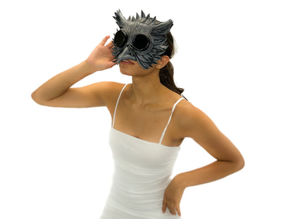 Black Raven Goggles Handmade Genuine Leather Mask