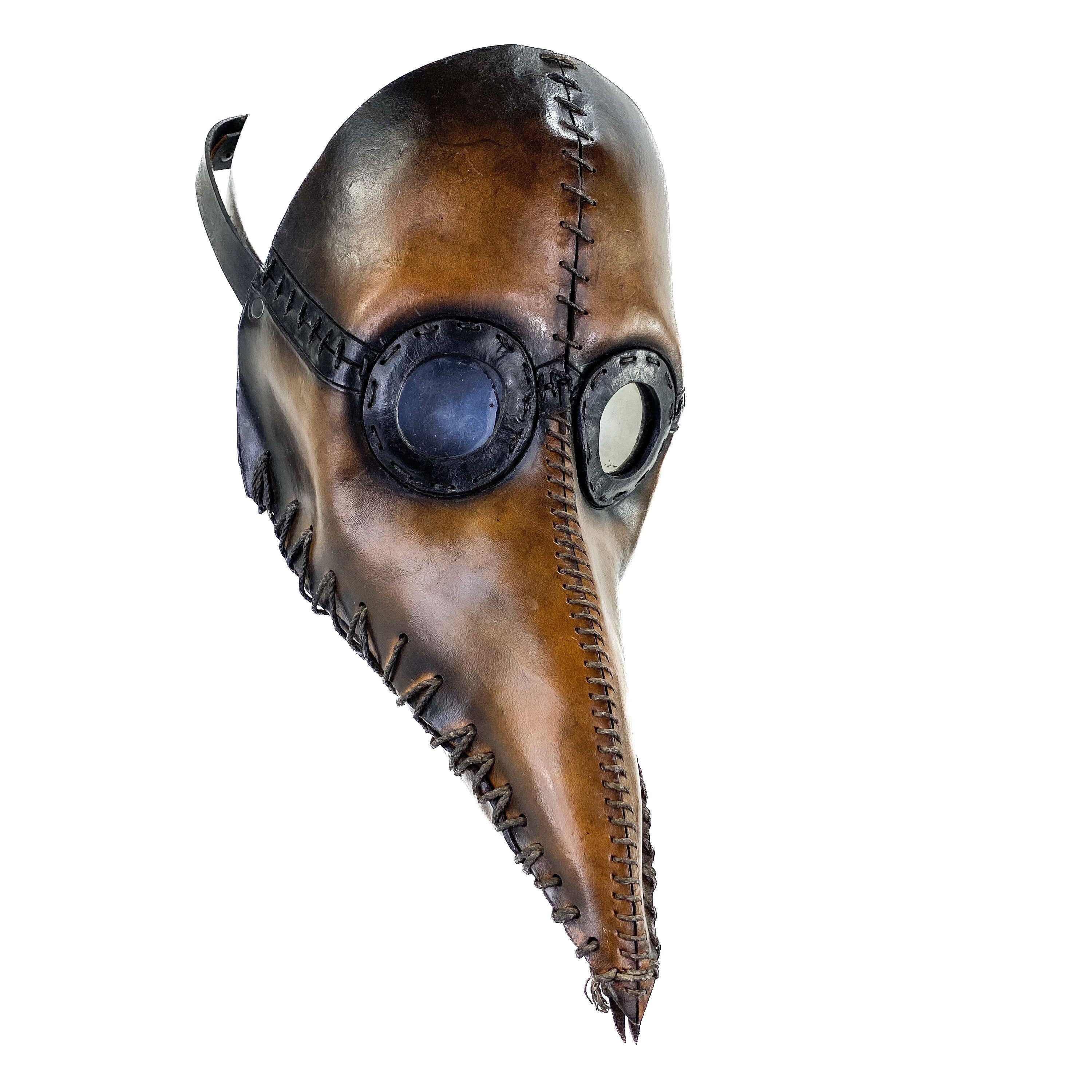 Newly cheapest Handmade Leather Plague Doctor Mask