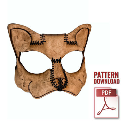 Cat Eye Mask Printable Pattern With Instructional Guide