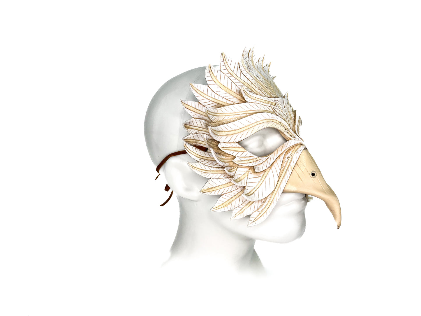 Dove Handmade Genuine Leather Mask