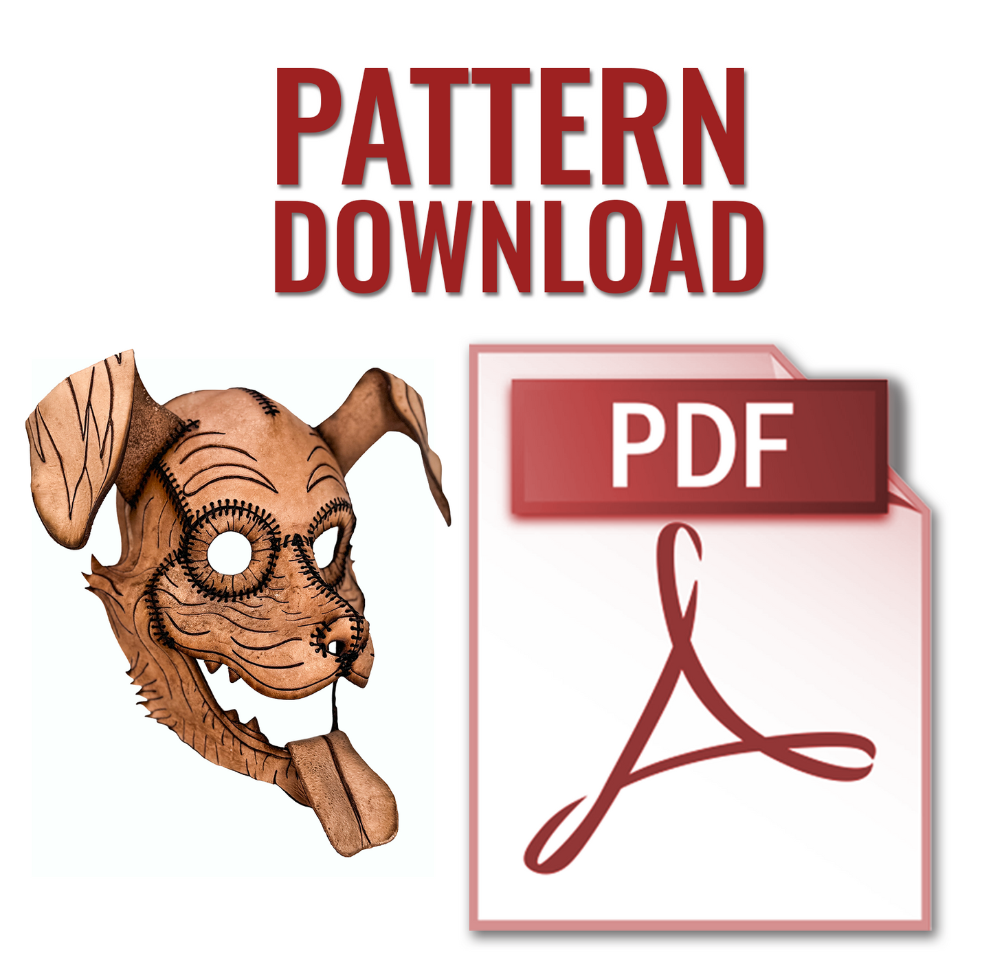 Friendly Dog Mask Printable Pattern With Instructional Guide