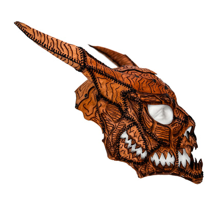 Leather Demon Skull Printable Pattern With Guide and Video Tutorial