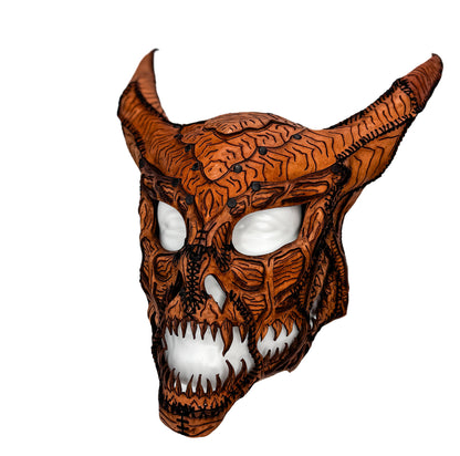 Leather Demon Skull Printable Pattern With Guide and Video Tutorial