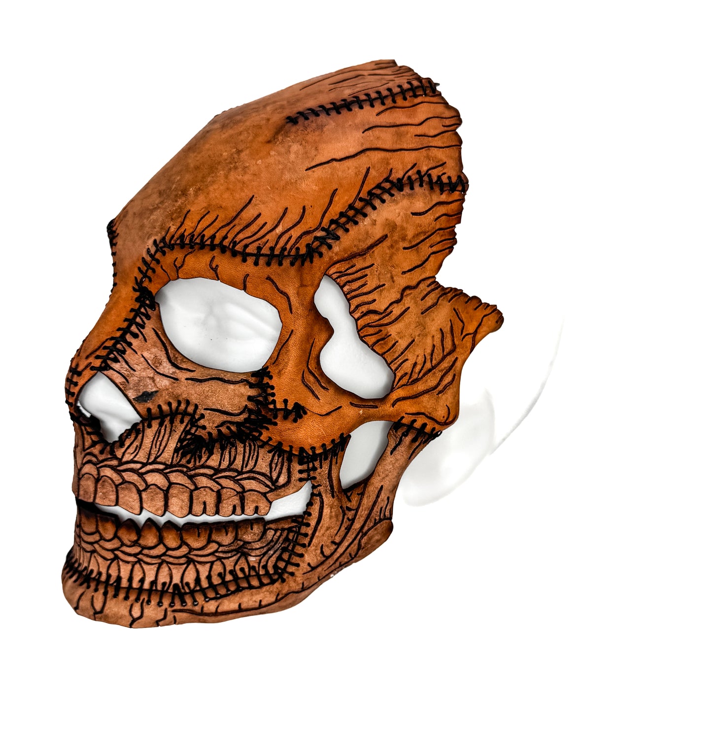 Skull Mask Printable Pattern With Instructional Guide