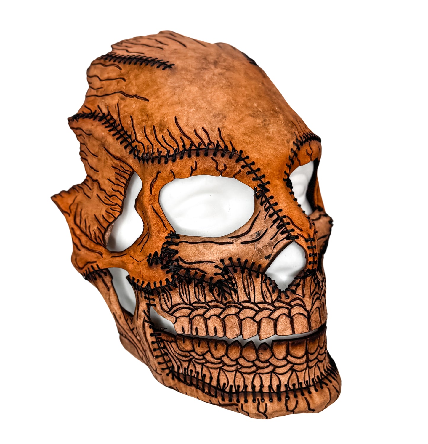 Skull Mask Printable Pattern With Instructional Guide
