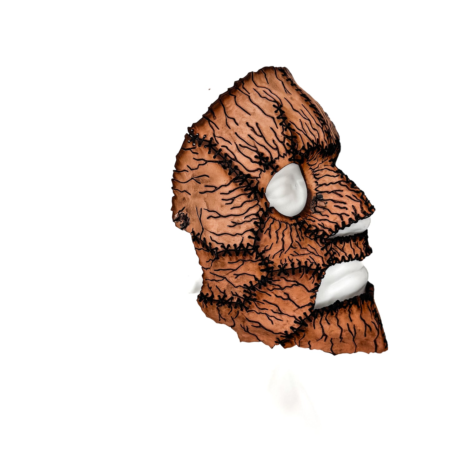 Cracked and Stitched Panel Mask Printable Pattern With Instructional Guide