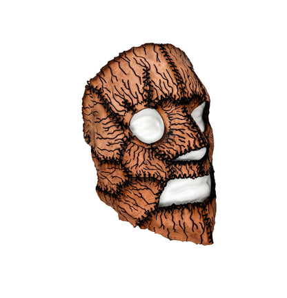 Cracked and Stitched Panel Mask Printable Pattern With Instructional Guide