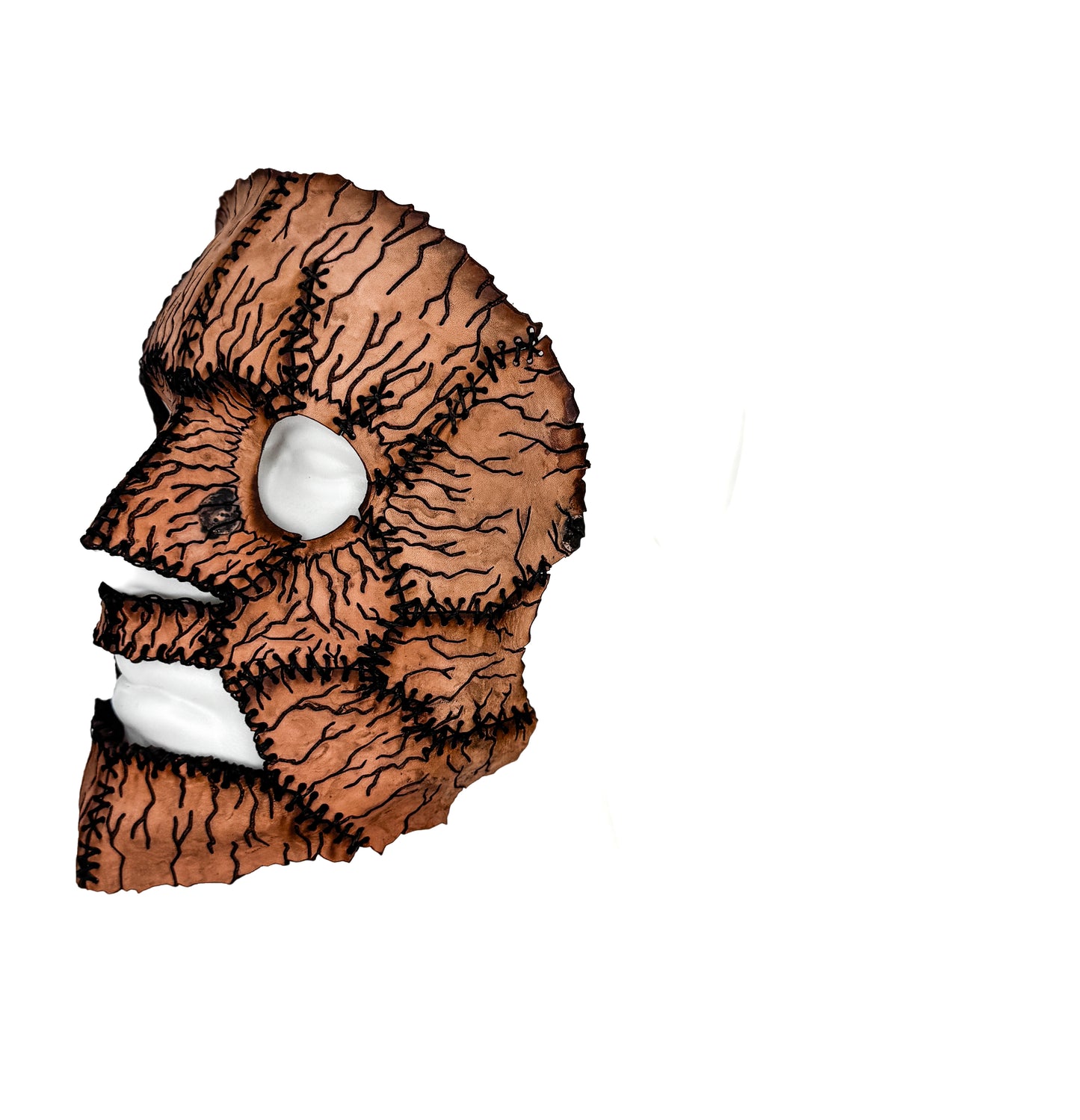 Cracked and Stitched Panel Mask Printable Pattern With Instructional Guide