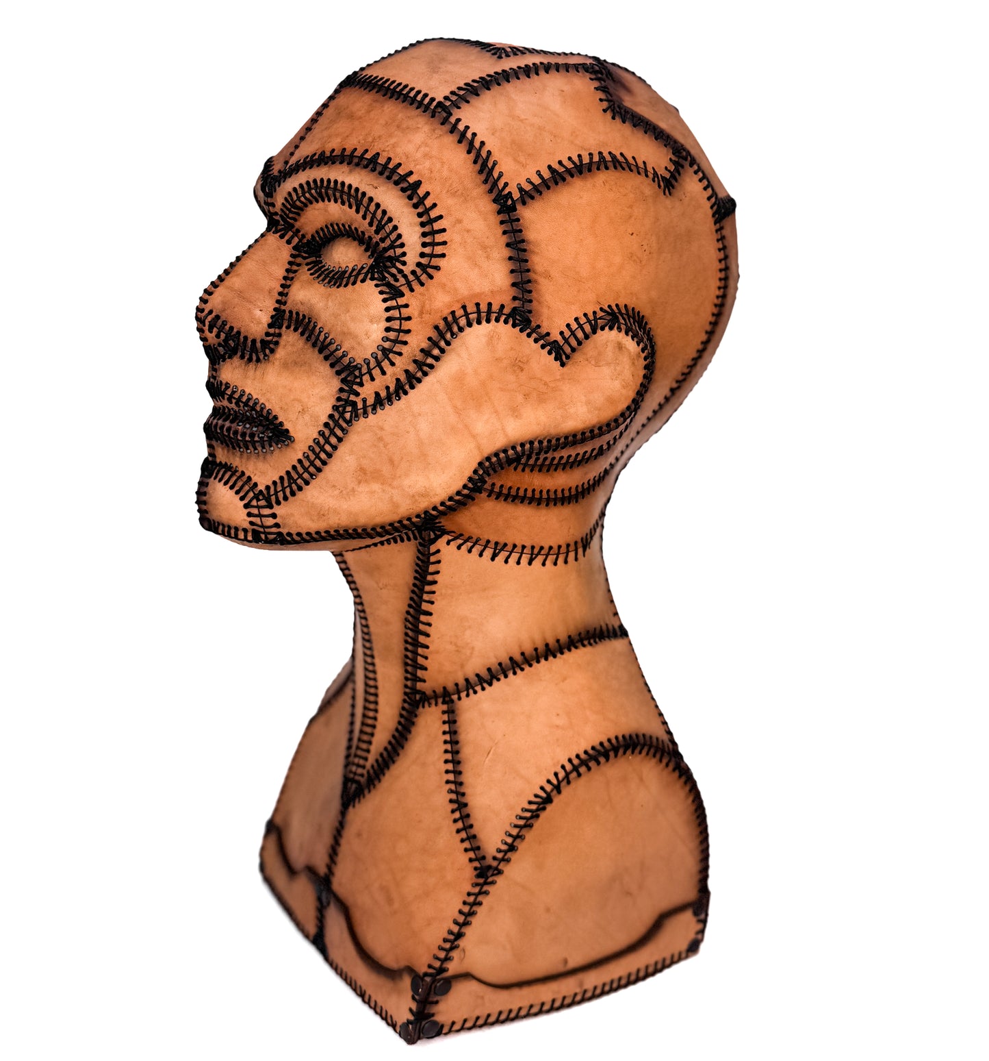 Leather Mannequin Head Printable Pattern With Guide and Video Tutorial