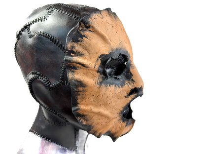 One of A Kind Hand Sculpted Mask - Handmade Genuine Leather