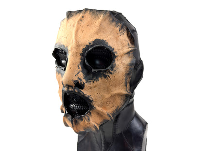One of A Kind Hand Sculpted Mask - Handmade Genuine Leather
