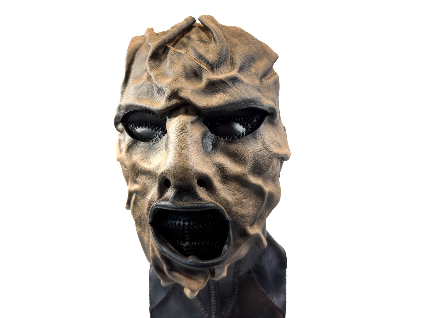 One of A Kind Hand Sculpted Mask - Handmade Genuine Leather