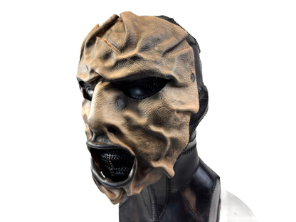 One of A Kind Hand Sculpted Mask - Handmade Genuine Leather