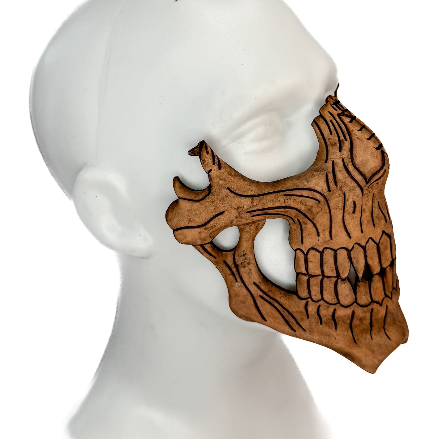 Skull Mask Printable Pattern With Instructional Guide