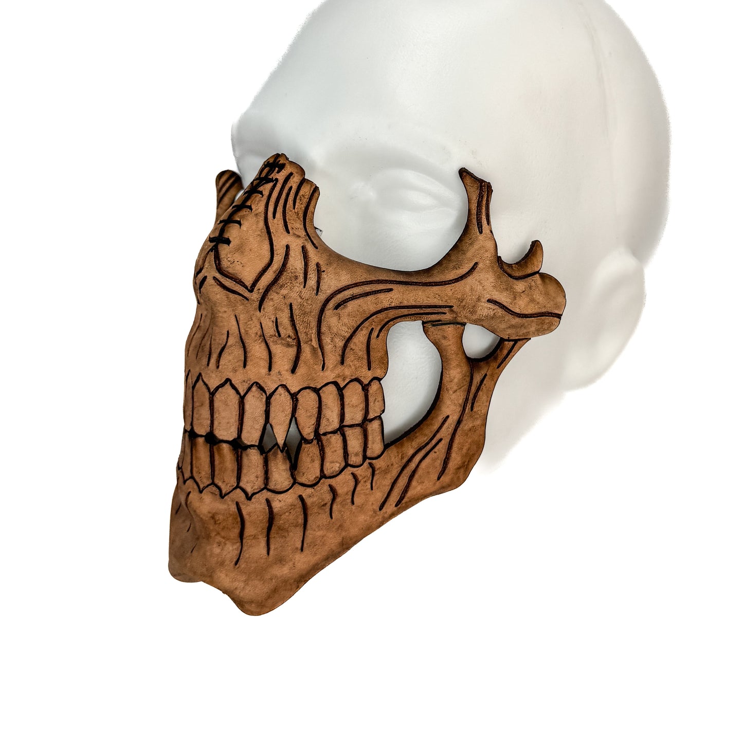 Skull Mask Printable Pattern With Instructional Guide