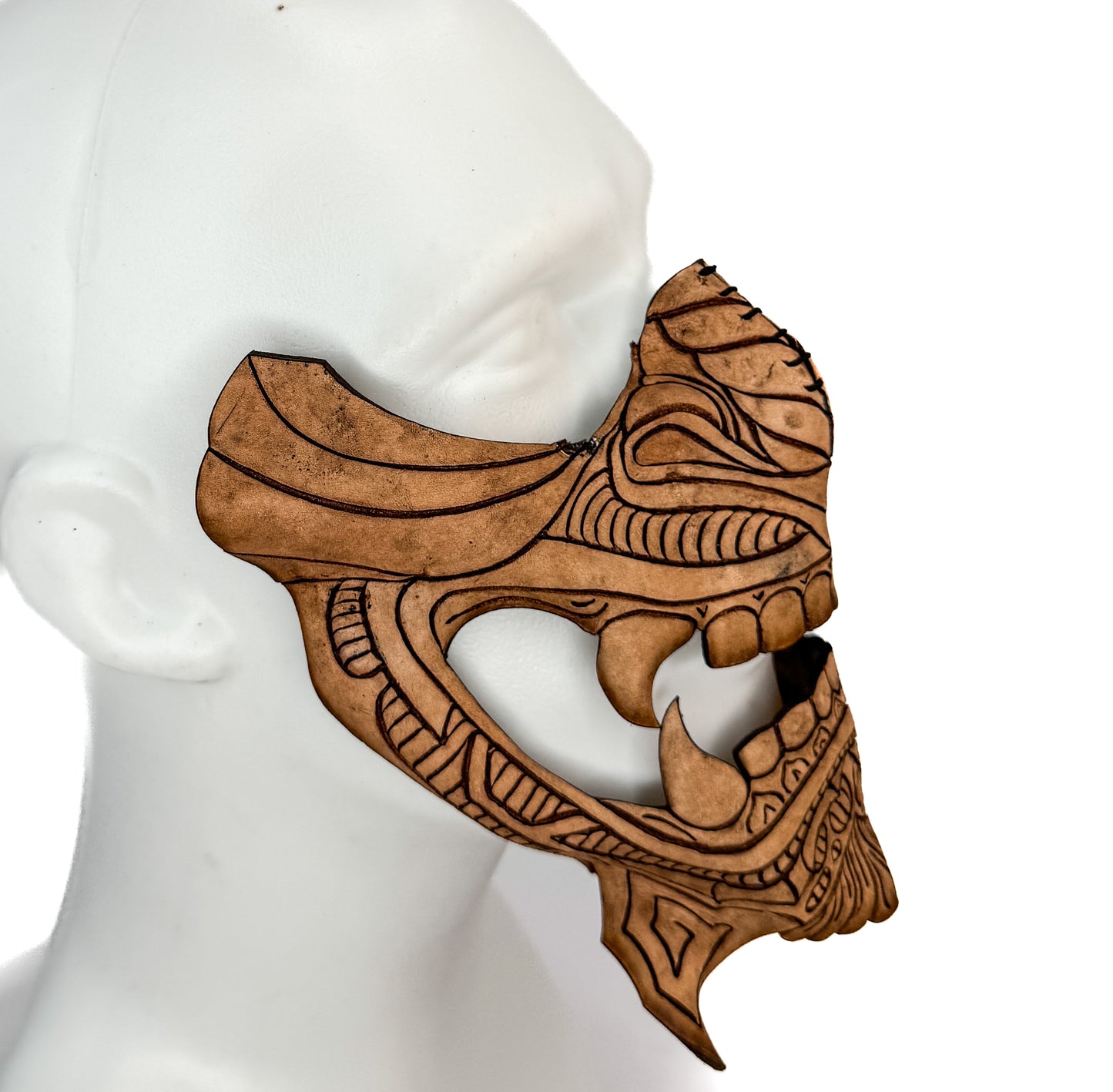 Samurai Mask Printable Pattern With Instructional Guide