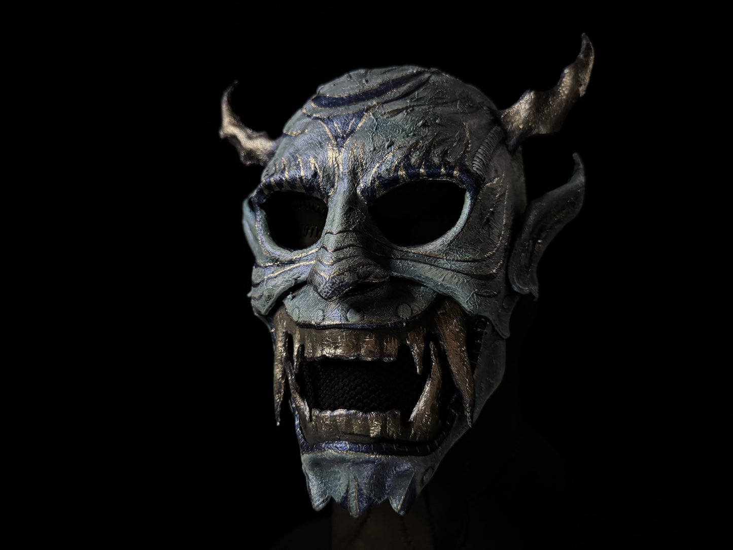 Leather Oni Mask Printable Pattern