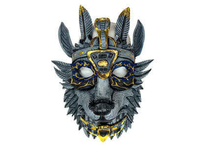 Handmade Leather Anubis Mask