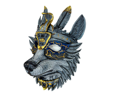 Handmade Leather Anubis Mask