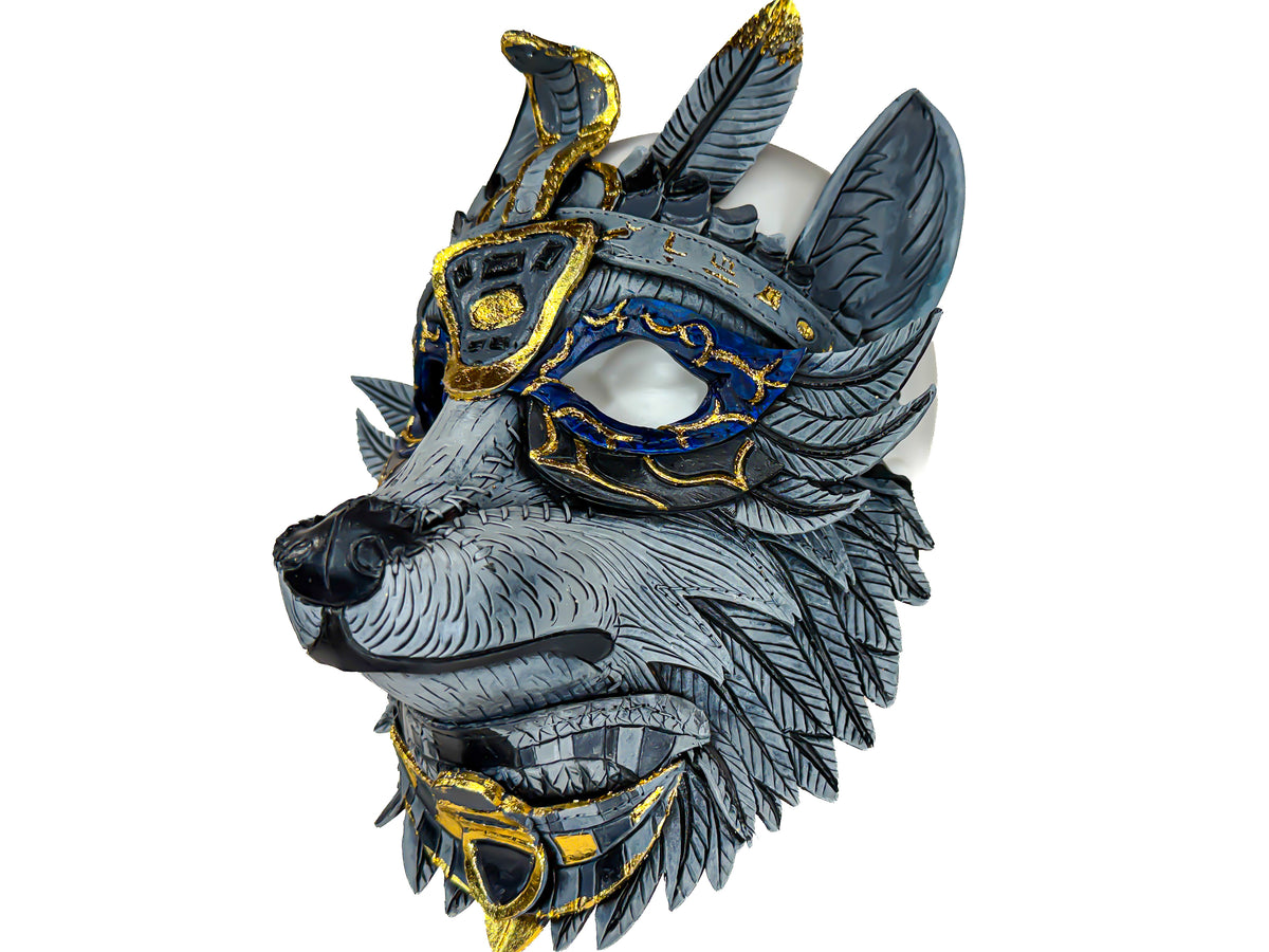 Handmade Leather Anubis Mask
