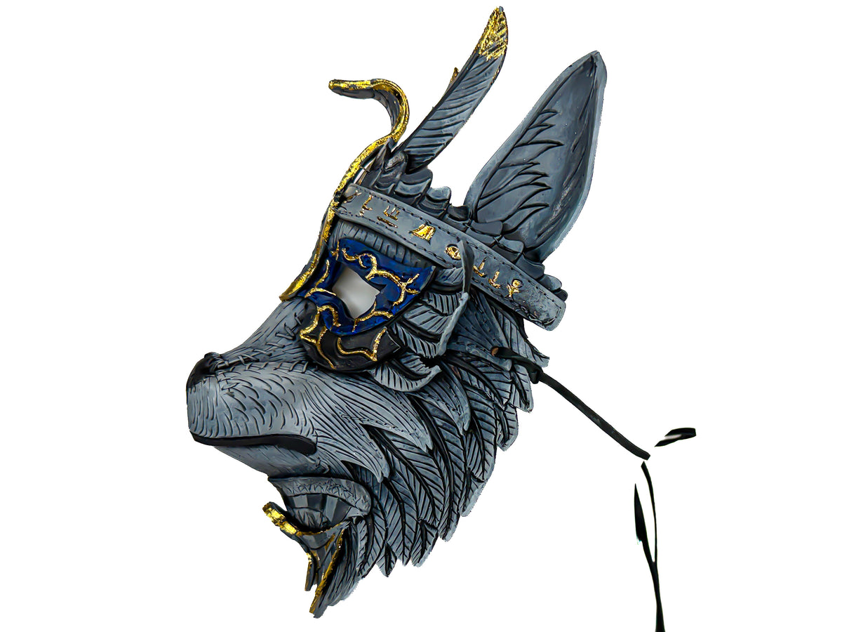 Handmade Leather Anubis Mask