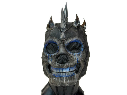 Spiked Skull Full Head Leather Mask