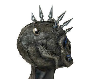 Spiked Skull Full Head Leather Mask