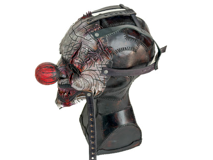 One of a Kind - Never Reproduced Clown Handmade Leather Clown Mask: Halloween Cosplay Costume