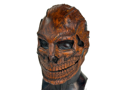 Full Face Skull Handmade Genuine Leather Mask