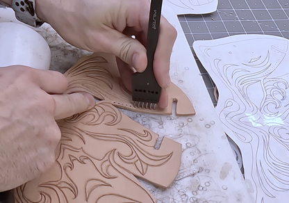 Leather Oni Mask Printable Pattern