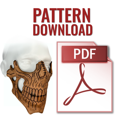 Skull Mask Printable Pattern With Instructional Guide