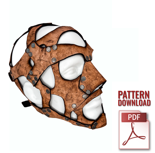 Wrestling Style Strap Mask Printable Pattern With Instructional  Guide