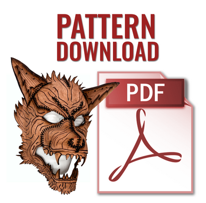 Big Bad Wolf Mask Printable Pattern With Instructional Guide