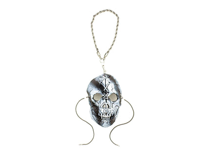 Skull Leather Mini Mask – Handcrafted Charm for Rearview Mirrors, Handbags, Lanyards, Party Favors & More