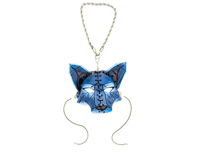 Sly Fox Leather Mini Mask – Handcrafted Charm for Rearview Mirrors, Handbags, Lanyards, Party Favors & More