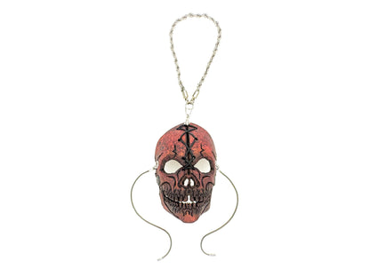 Skull Leather Mini Mask – Handcrafted Charm for Rearview Mirrors, Handbags, Lanyards, Party Favors & More