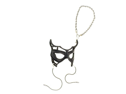 Royalty Leather Mini Mask – Handcrafted Charm for Rearview Mirrors, Handbags, Lanyards, Party Favors & More