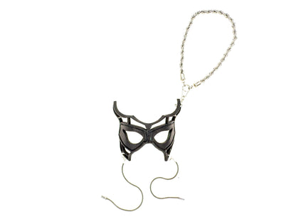 Royalty Leather Mini Mask – Handcrafted Charm for Rearview Mirrors, Handbags, Lanyards, Party Favors & More