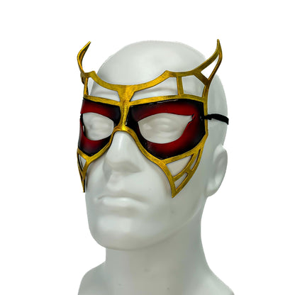 Red Royalty Handmade Genuine Leather Mask