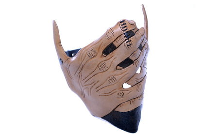 Speak No Evil - Men's Hands - One Size Fits All Handmade Genuine Leather Riding Mask