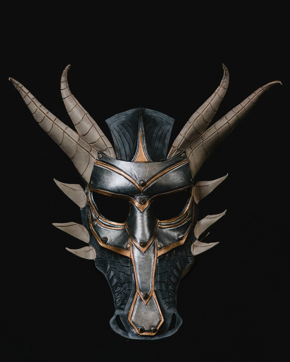Dragon Handmade Genuine Leather Mask
