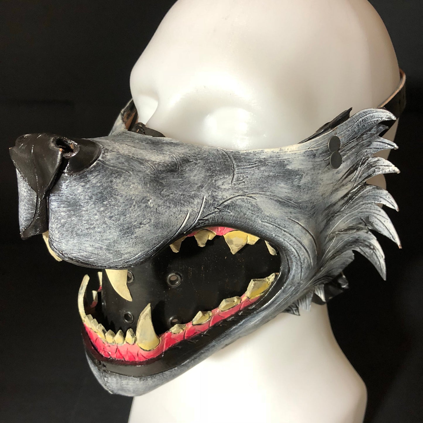 Mouth of the Lycan - Handmade Genuine Leather Riding Mouth Mask