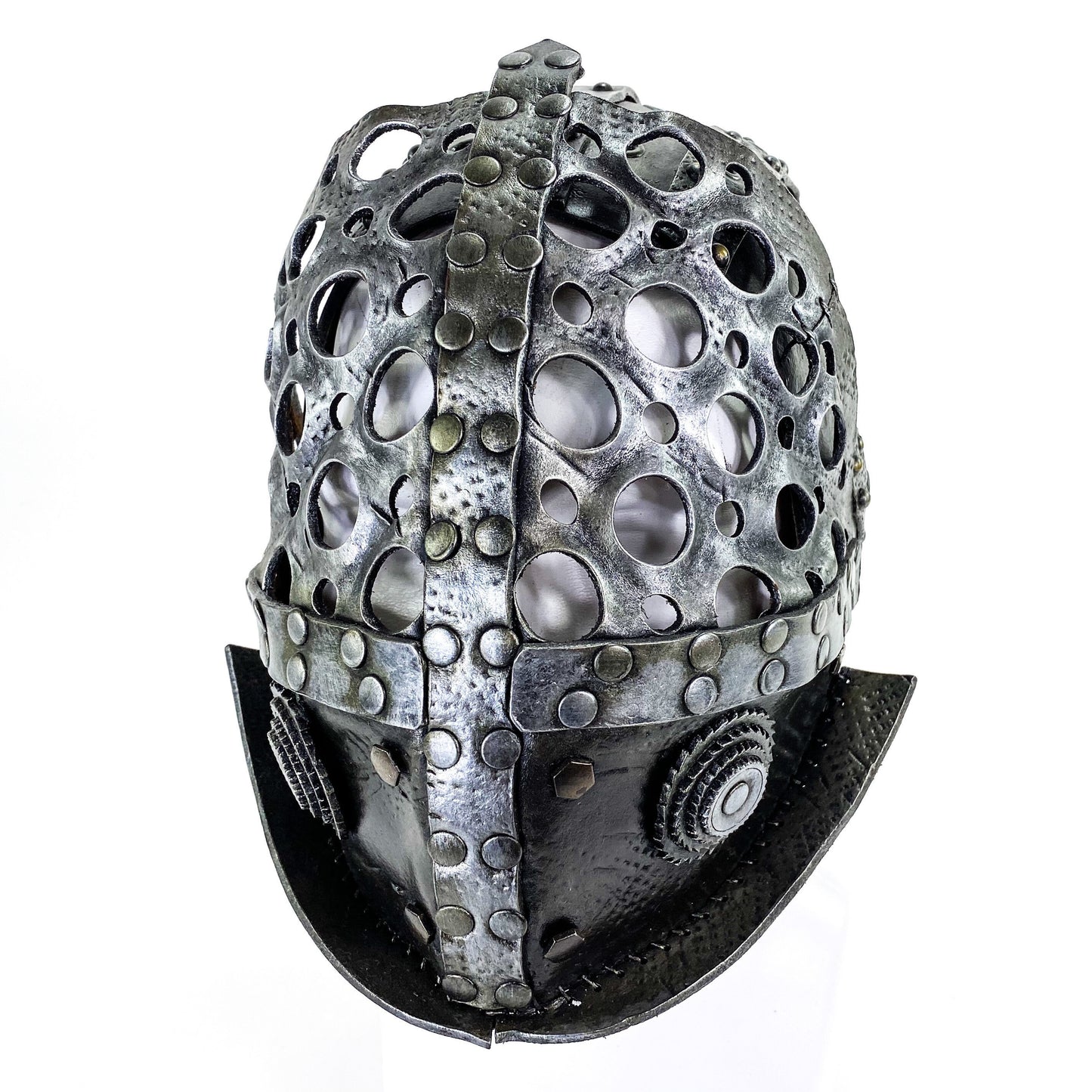 Final Closeout Sale - One of a kind Gladiator Handmade Genuine Leather Mask