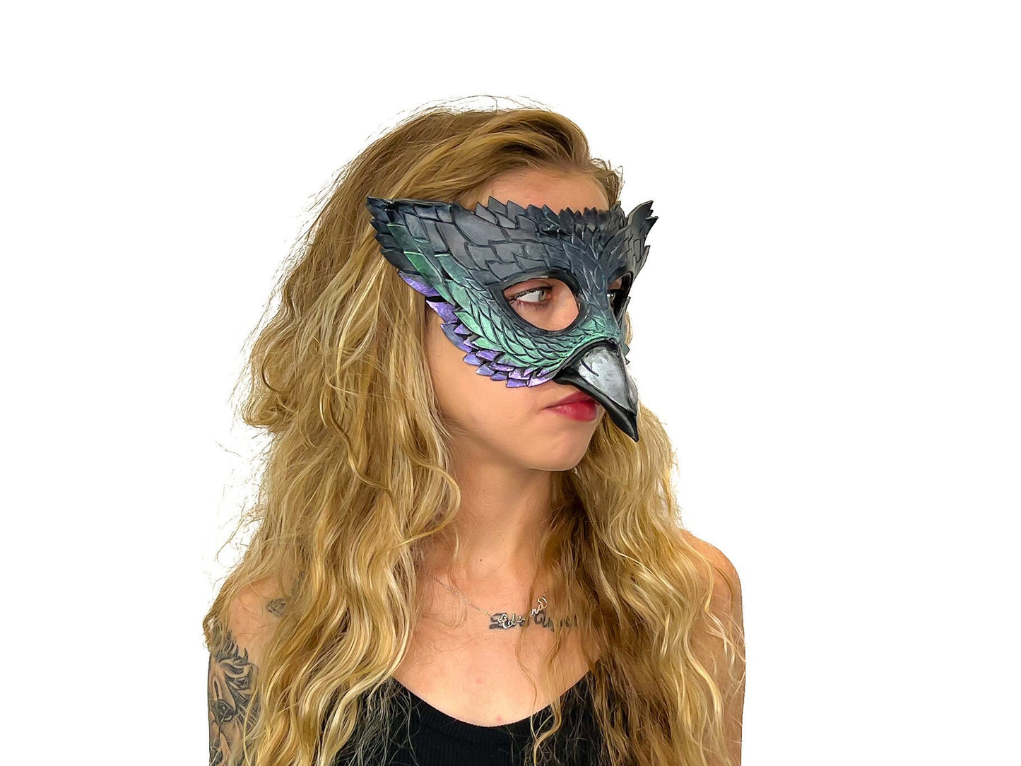 Pigeon Handmade Genuine Leather Mask