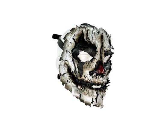 Genuine Leather Mask - Shattered Clown - Handmade Full Face Cover for Halloween, Performance or Cosplay Costume
