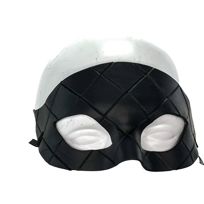 Masquerade Handmade Genuine Leather Mask in Black for Masquerades Halloween or Cosplay