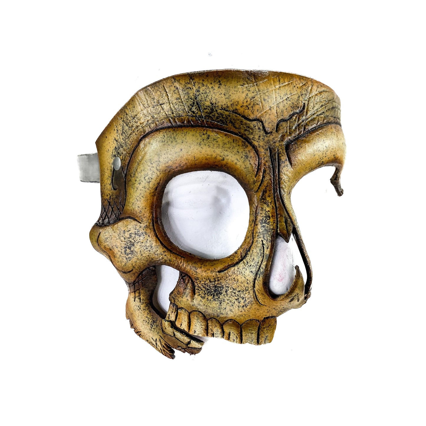 Handcrafted Genuine Leather Skull Phantom of the Opera Style Mask