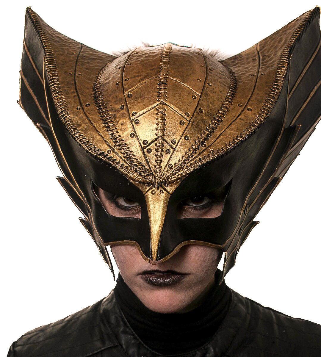Winged Helmet Genuine Leather Mask – Rockwell Masks